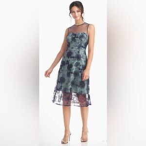 JS Collections Shelby Knee Length Embroidered Dress NWT Sz 10